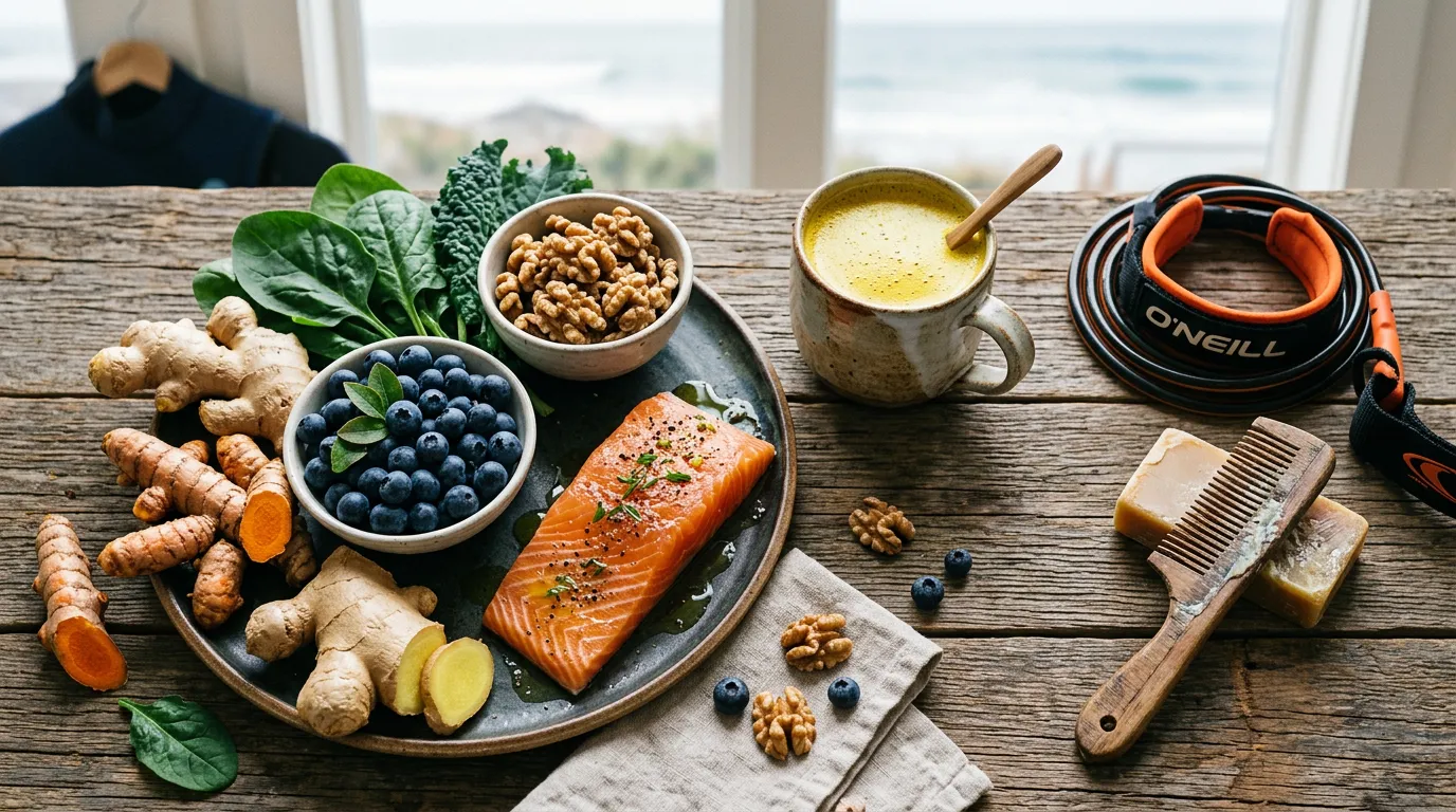 anti-inflammatory foods surfers recovery